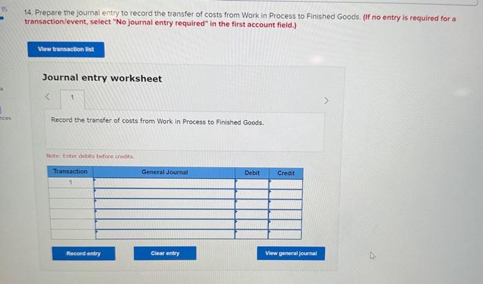 for a transaction/event, select "No journal entry required" in the first account