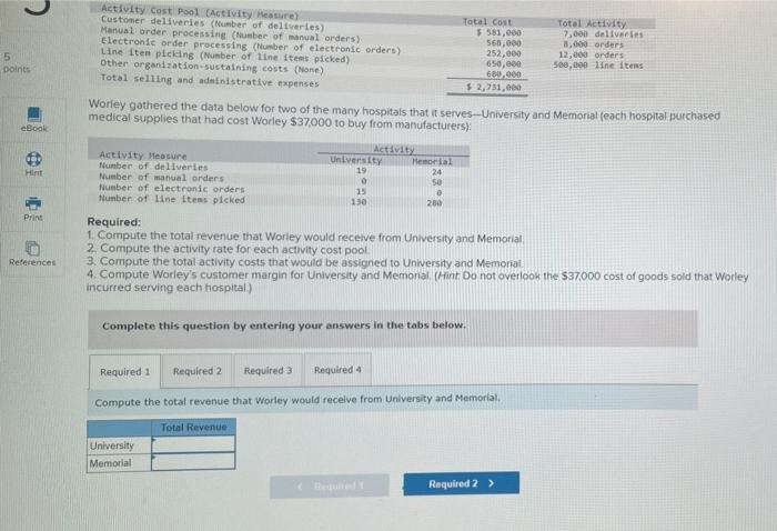 DO Book Hint Worley Company buys surgical supplies from a variety of