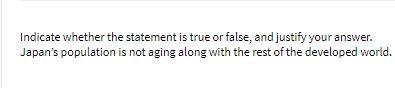 Indicate whether the statement is true or false, and justify your
