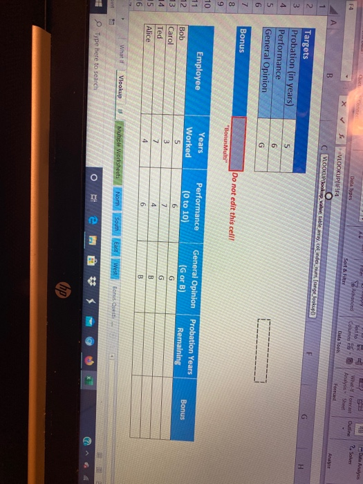 B) G G B 4 4 6 B What if Vlookup IF