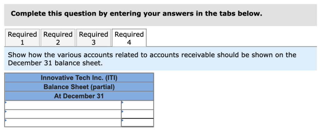 Tech Inc. (ITI) has been using the percentage of credit sales method
