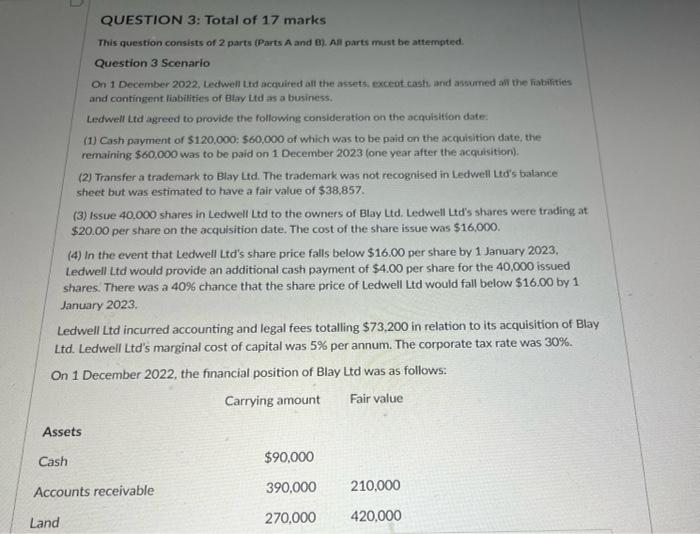  Complete the acquisition analysis in relation to this business combination and