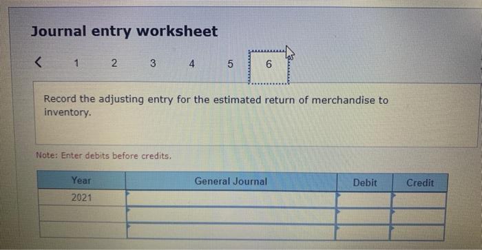 the year, customers returned $450,000 in sales for credit, with $250.000 of