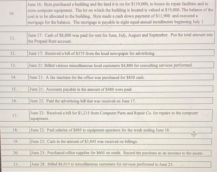 of accounts and told to fill in yhe answers using the questions