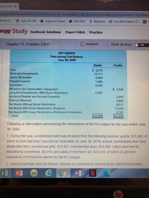 Problem 23EP? I am needing help with step by step solution for