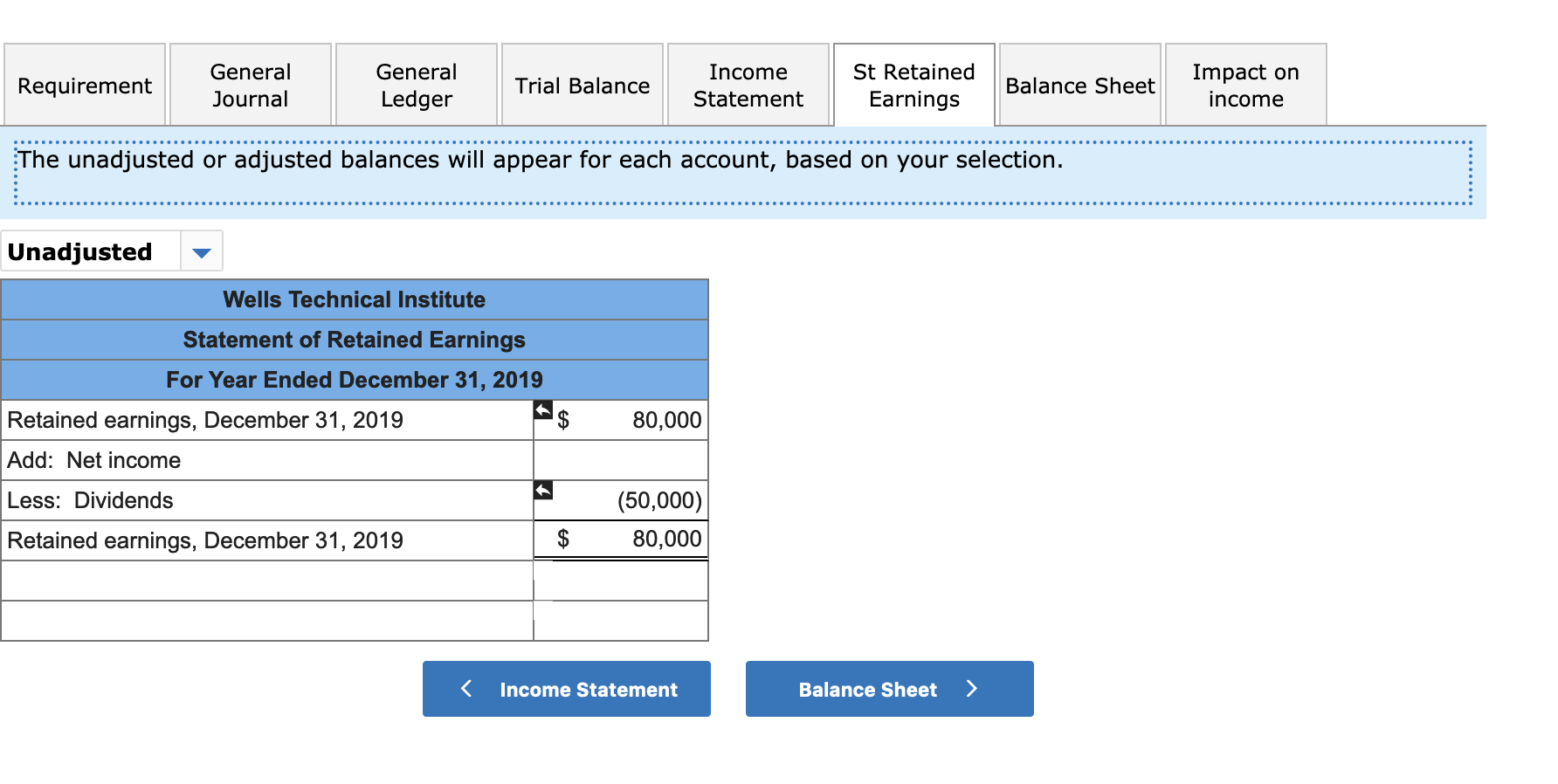 balance sheet accounts. Descriptions of items a through h that require adjusting