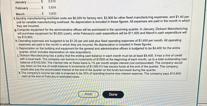 the Requirement 1. Propere a schedule of cash colections for Janwary. February,