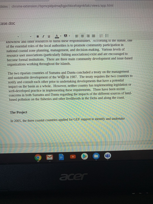 the region's food security and export earnings. Approximately 300 kilometers offshore of