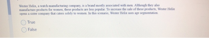 False Wester Helix, a watch manufacturing company, is a brand mostly associated