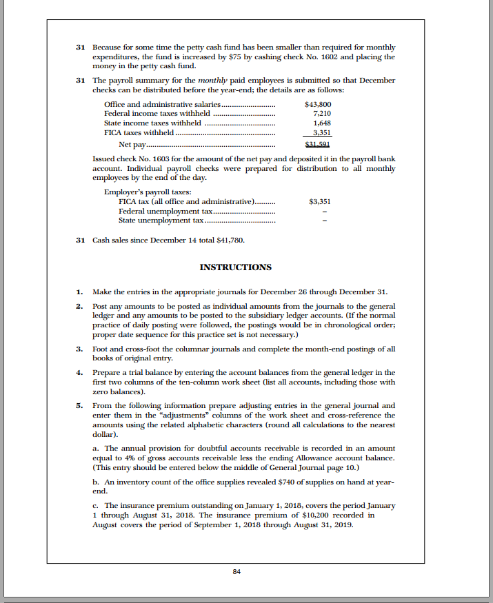 Narrative and Instructions sales price. The corporation uses the following Rockford Corporation