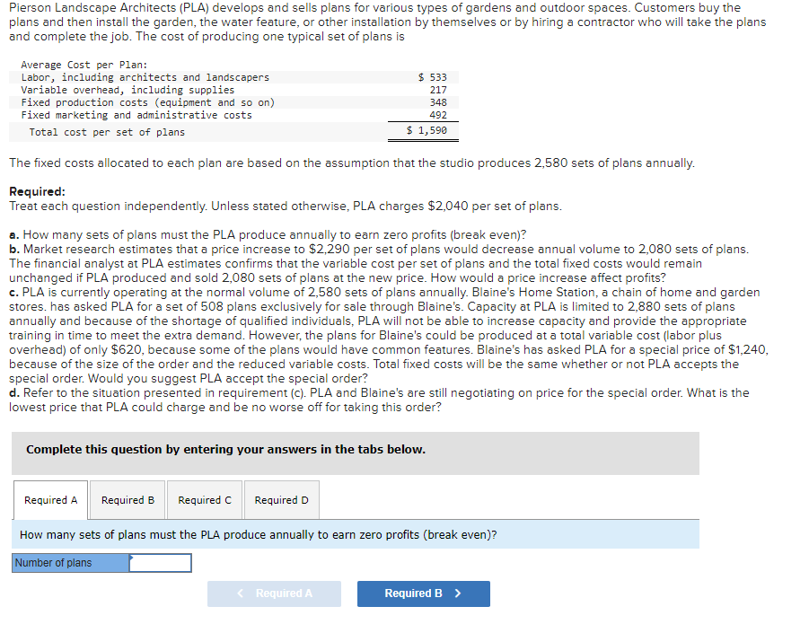  Pierson Landscape Architects (PLA) develops and sells plans for various types
