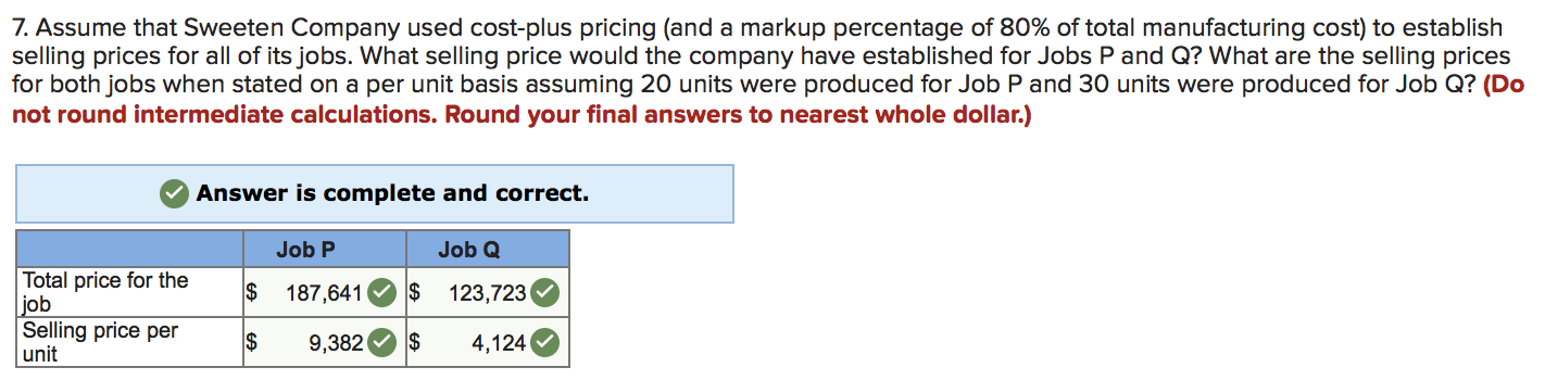 only two jobs during March-Job P and Job Q. The following additional
