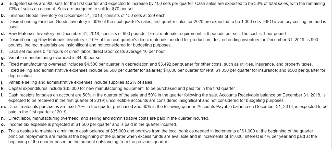 some time to answer, so my deadline is March 29. The Tricia