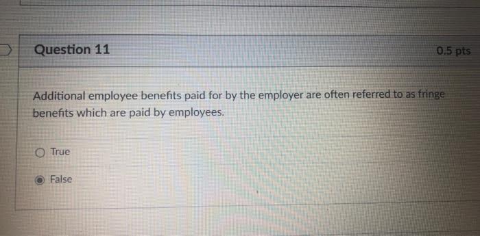 credit. True False Deductions from employee salaries in determining the amount of