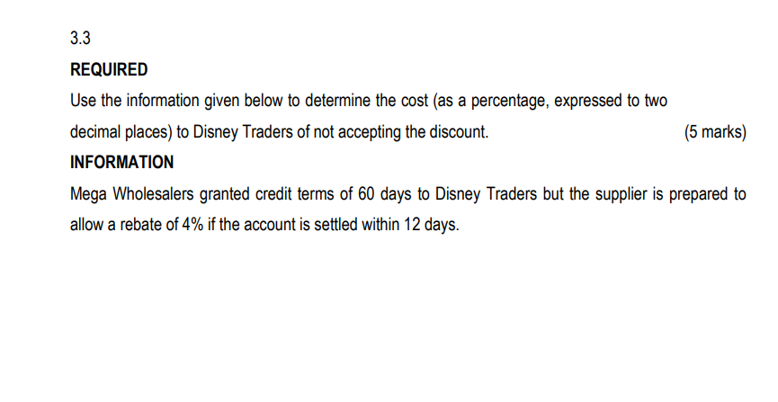 REQUIRED Use the information given below to determine the cost (as