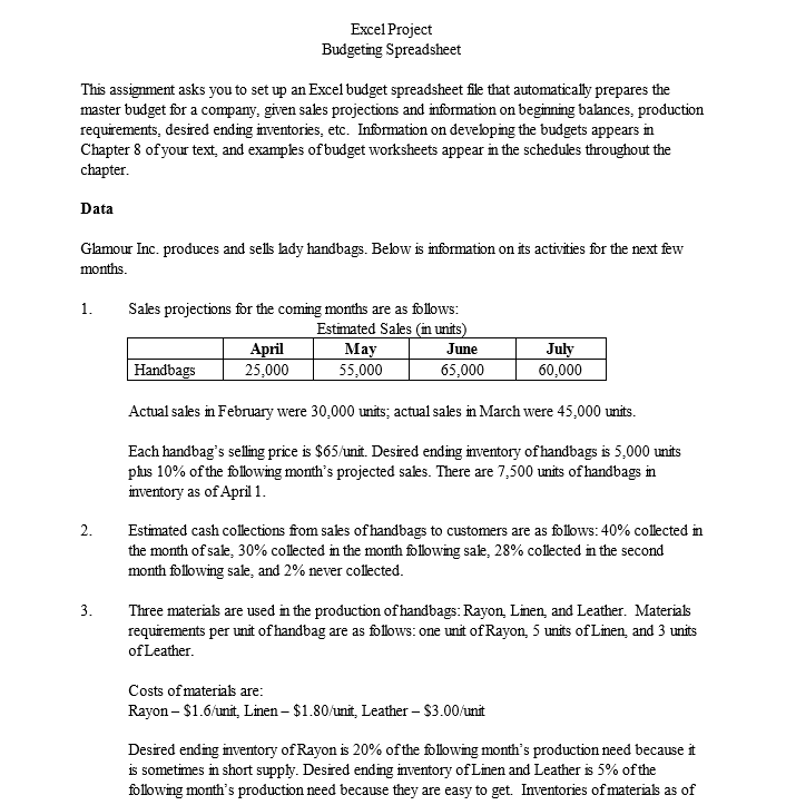 Please post formula sheet too from excel. Excel Project Budgetng Spreadsheet This