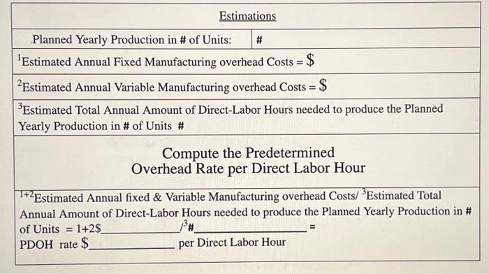 and thank you -13.50 dollars per direct labor hour for employees- 2,500