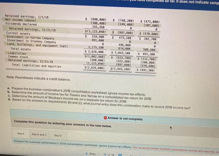 does not indicate comp $ (471, 800) (107,600) Retained earnings, 1/1/18 Net