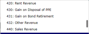 a transaction/event, select "No journal entry required" in the first account field.)