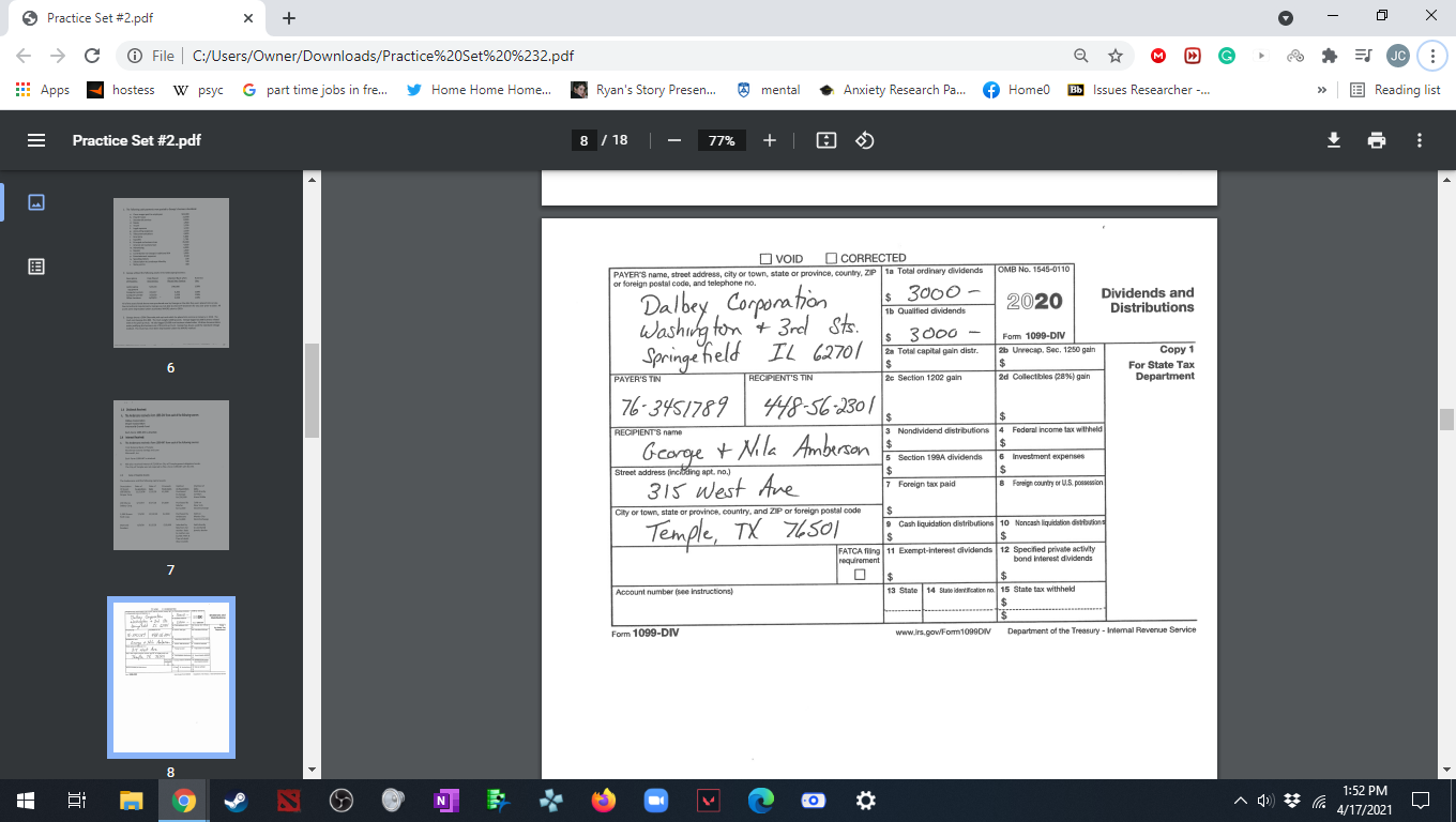 D Schedule E Schedule SE Form 8949 Schedule 1 2 There will