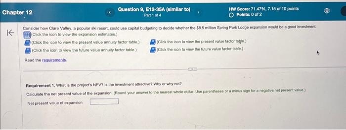 consider how Clare Valley, a polular ski resort, could use capital budgeting