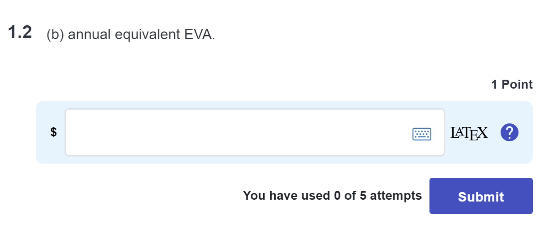 THE PROBLEMS TO BE ABLE TO SOLVE THEM. Problem 1 (2 points)