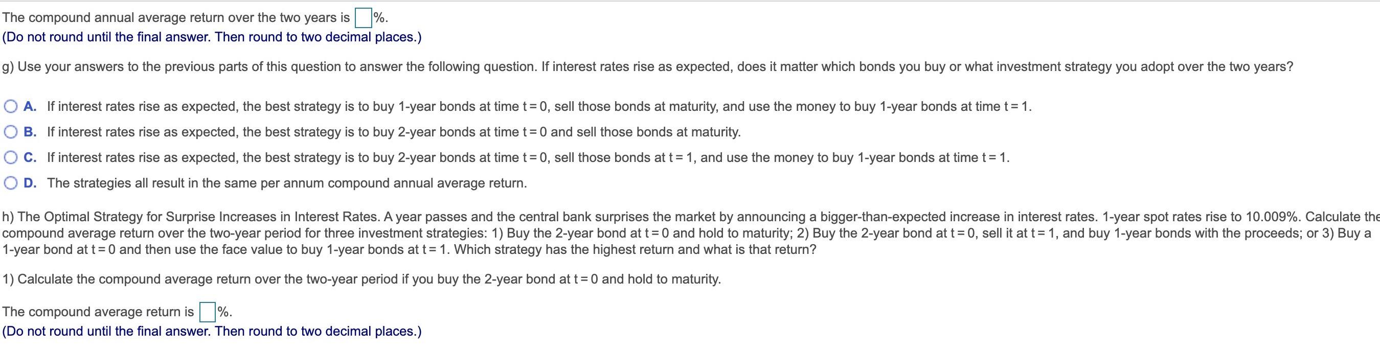 investment strategies in a situation where interest rates are expected to rise.