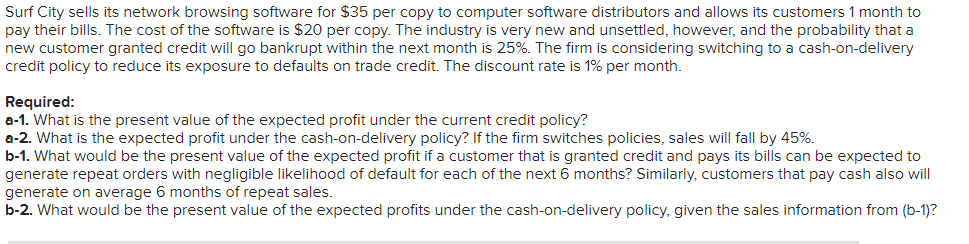  Surf City sells its network browsing software for $35 per copy