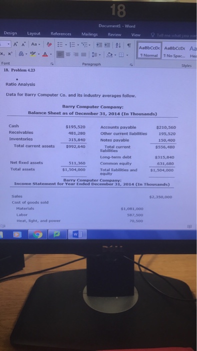  18 Documentl - Word Design Layout References Mailings Review View Font