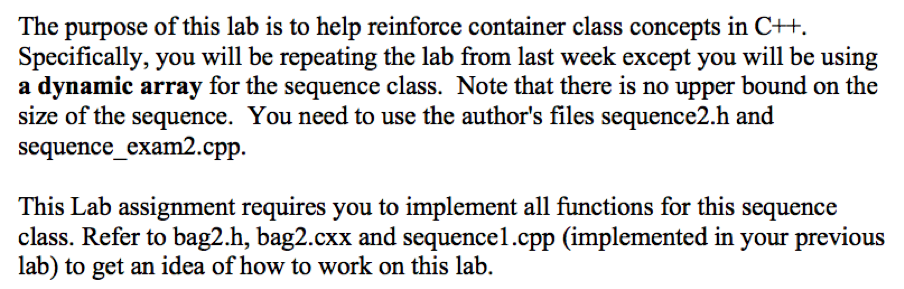  ***********HEADER FILE *************sequence2.h // FILE: sequence2.h // CLASS PROVIDED: sequence (part