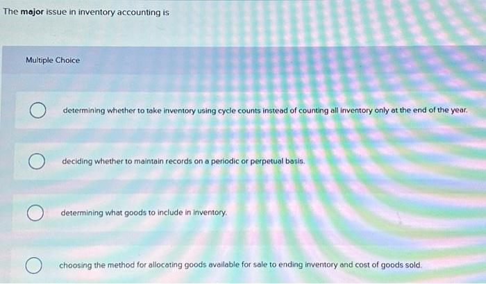 Choice it should be deferred and discussed with the external auditors. it