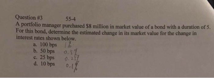  This is a question about portfolio Question #3 A portfolio manager