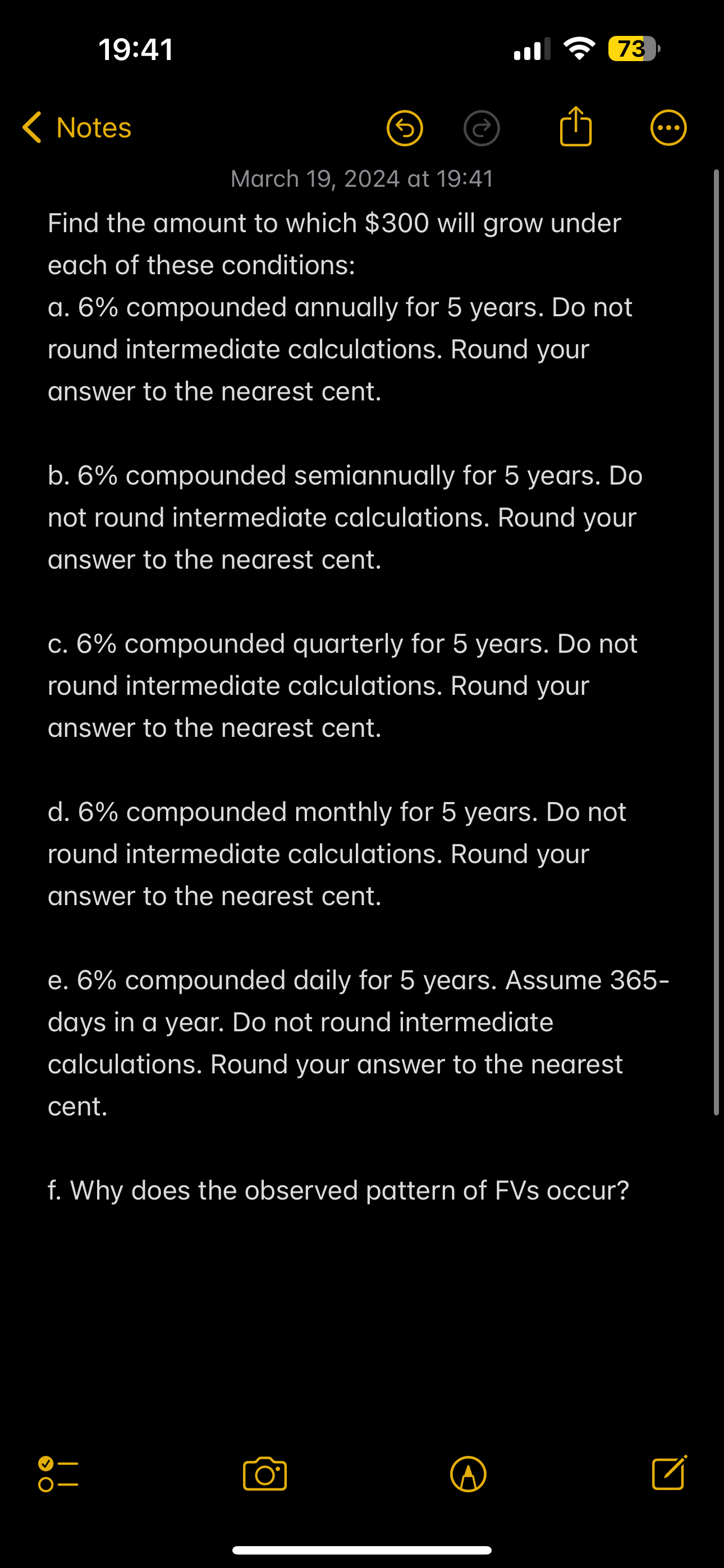  19:41 ,73 Notes March 19,2024 at 19:41 Find the amount to