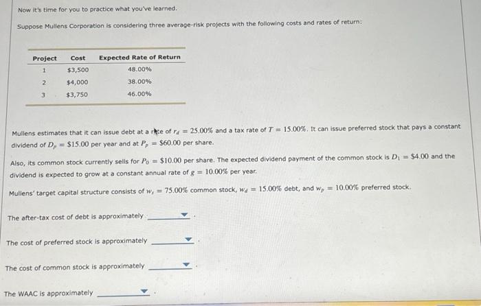please answer every blank Now it's time for you to practice what