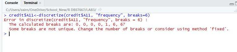 the Apriori method require for the credit approval data? Include the commands