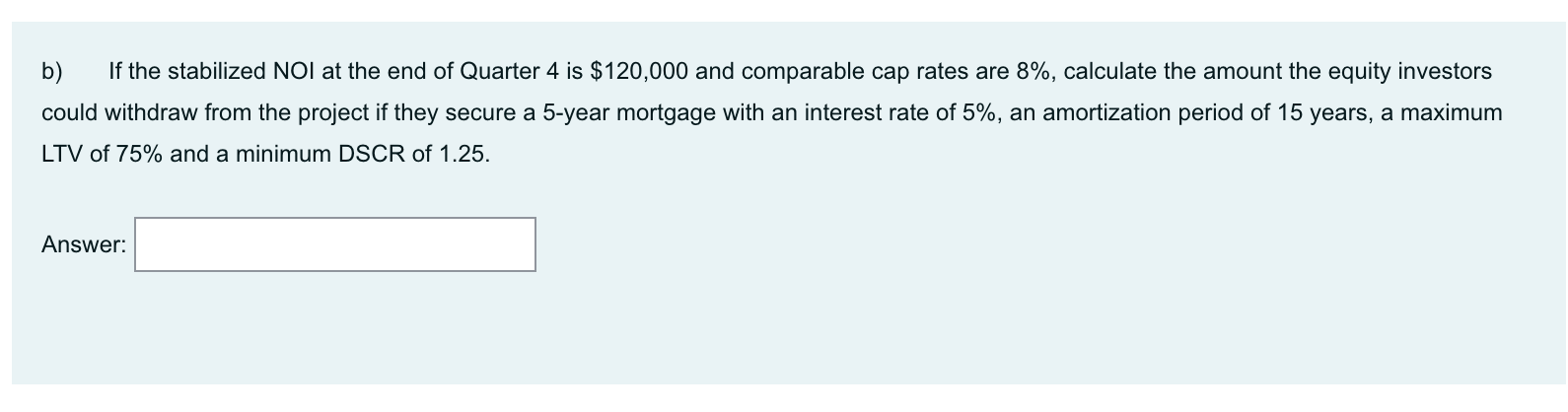 Montreal. The project has a total budget of $1,300,000 including interest estimated