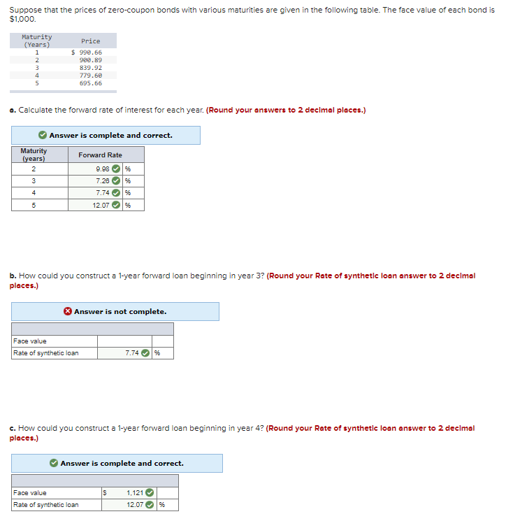 Please help sove the blank in B (Face Value) Suppose that