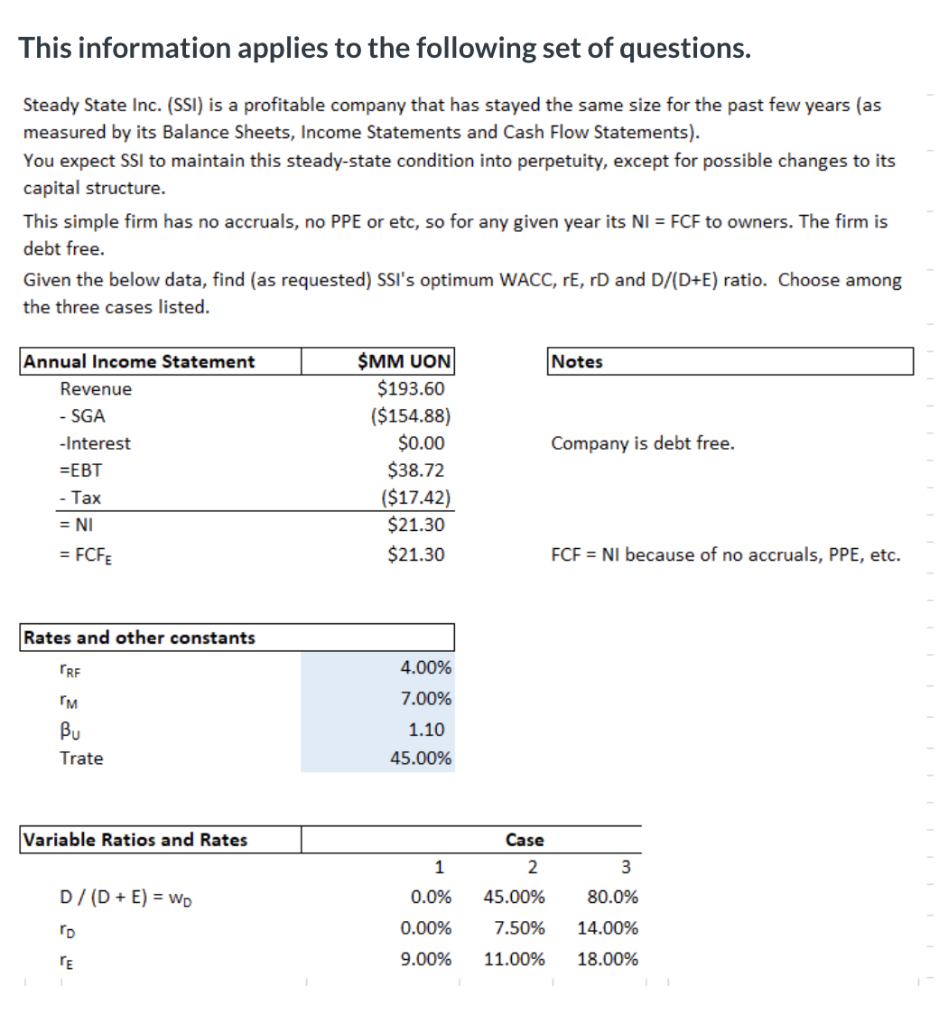  A. Based on your above analysis, what is the D/(D+E) ratio