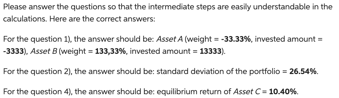 Asset B that would yield you an expected return of 4% ?