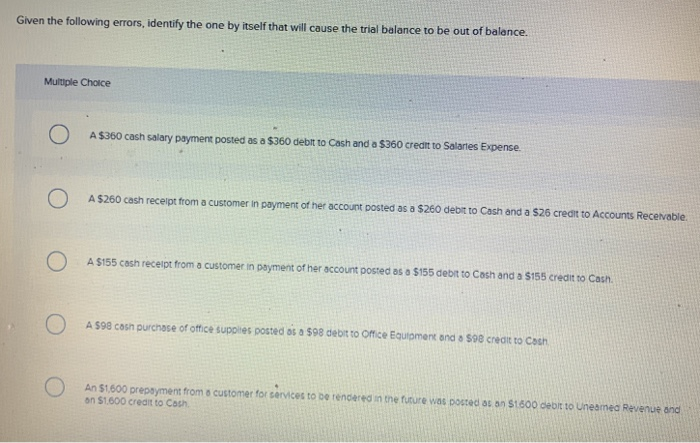  given the following errors identify Given the following errors, identify the