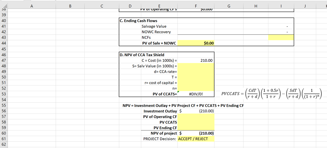 in Shrek's main plant. The machinery's invoice price would be approximately $210,000;