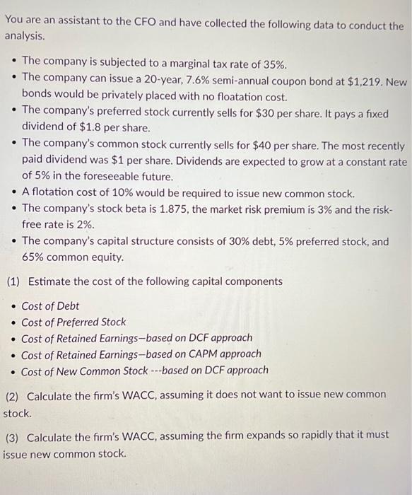 help with questions 2 and 3 please You are an assistant to