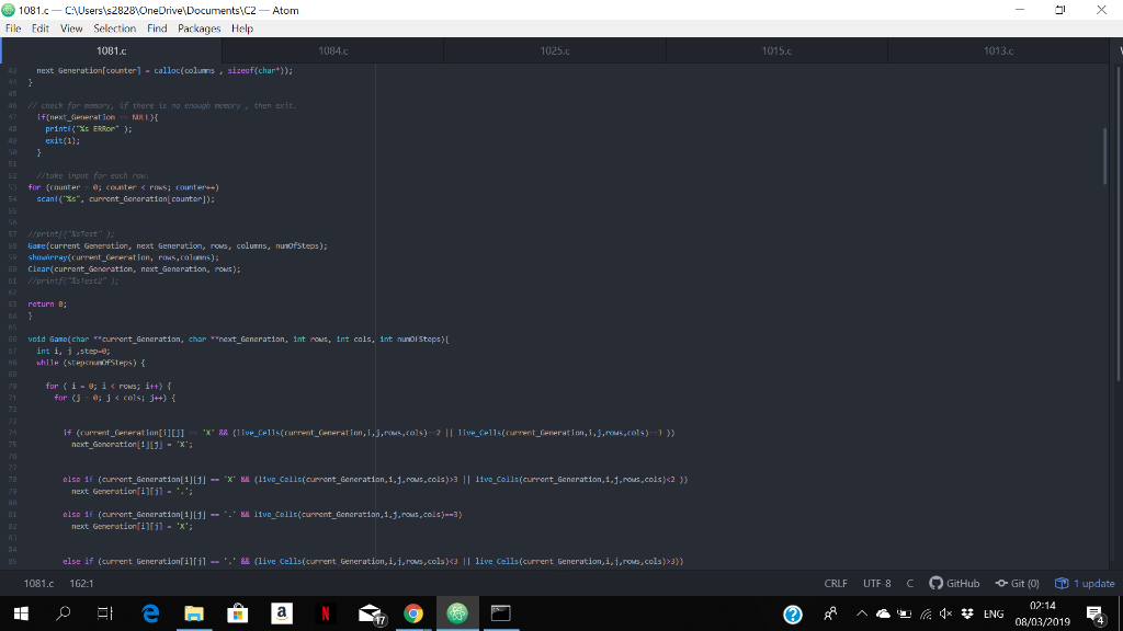 clear or free op the heap void Clearchar First rray, char Secon