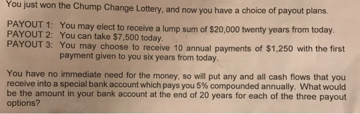  Payout 1 doesnt need to be solved since its still just