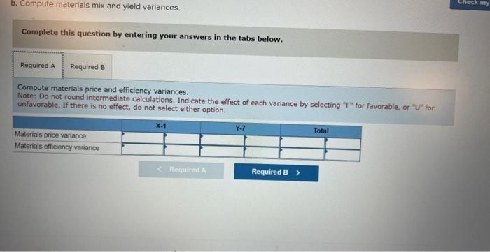 for substitution between two materials, X1 and Y - 7 . The