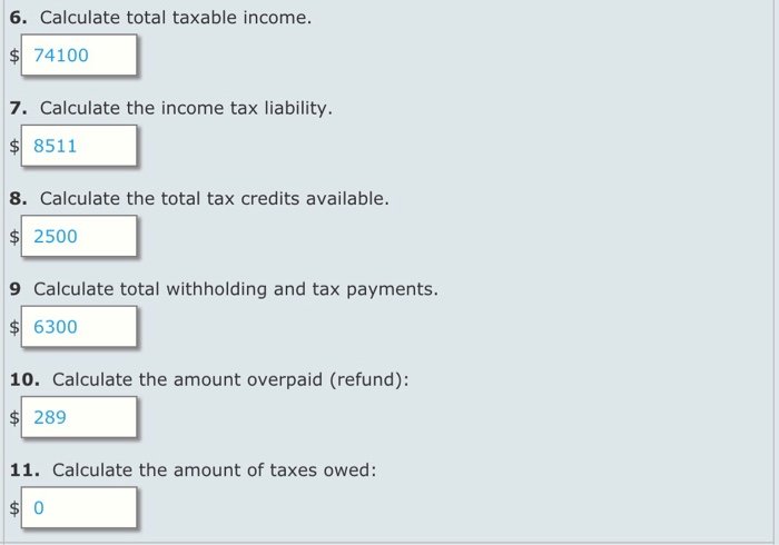 (Form 1040, pages 1 and 2 AND Schedule A). The total federal
