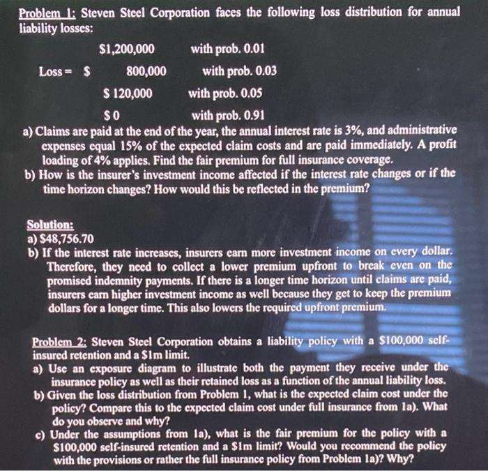 1 a and b. and 2 a-c. please show work Problem 1: