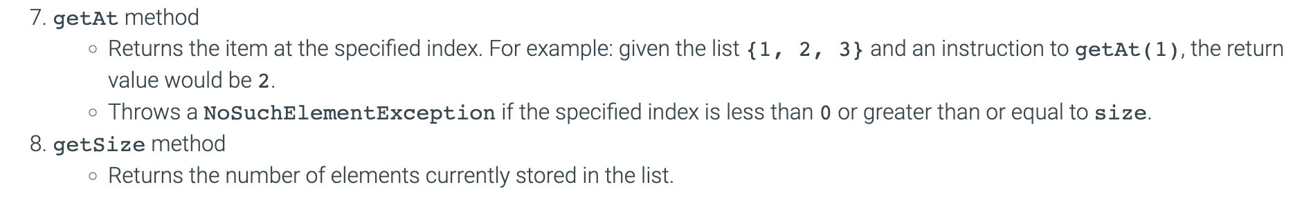 { int currentIndex = -1; @Override public Object next() { ++currentIndex; return