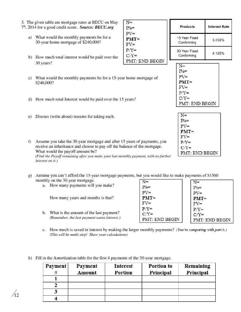 Looking for someone to solve #3 question. If you can, show