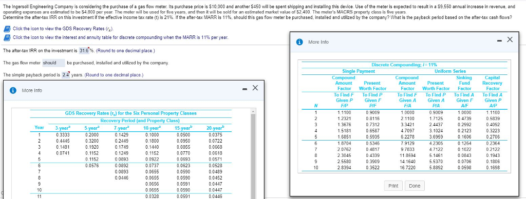 Please explain step by step. Thank you. The Ingersoll Engineering Company is